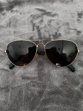 Carpe Diem Maverick Teardrop Aviator Gold-Tone Metal Frame Sunglasses